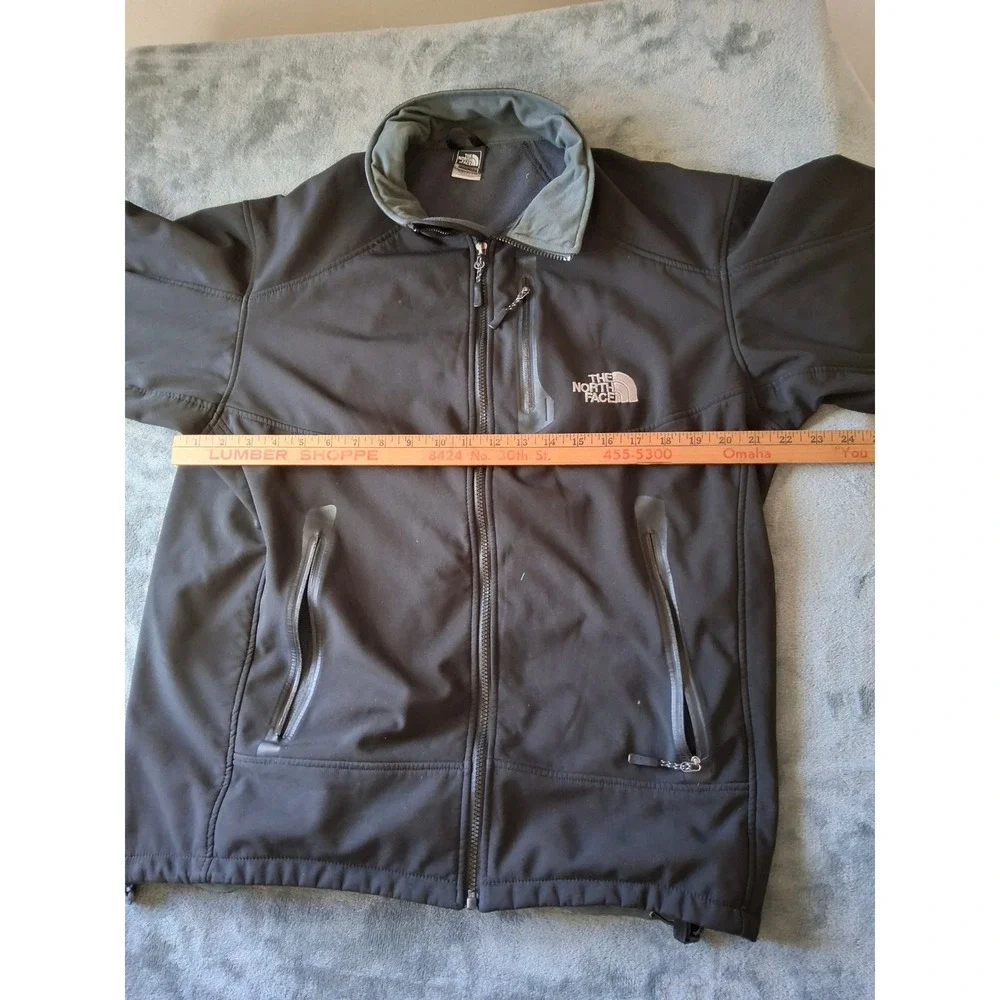 The North Face Summit Series Softshell Jacket Mens XXL Black Full Zip Fleece
